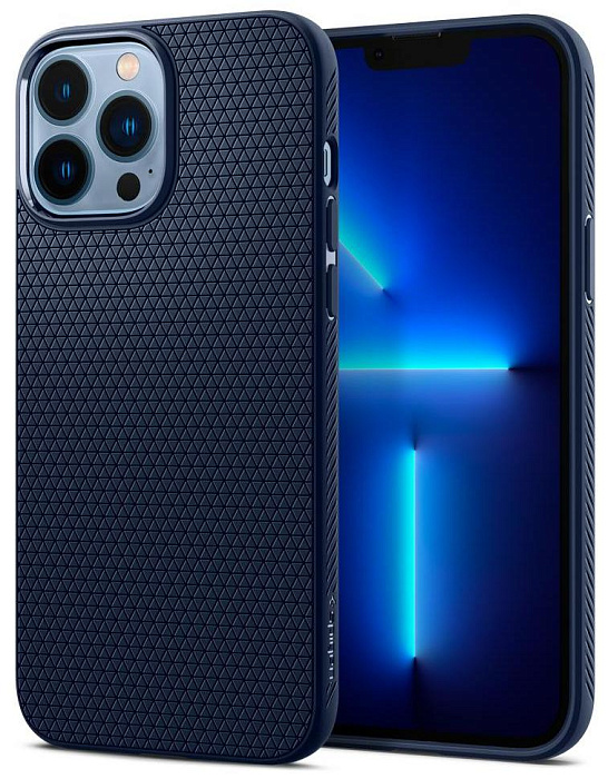 Купить Чехол Spigen Liquid Air (ACS04958) для iPhone 14 Pro (Navy Blue) 1207418